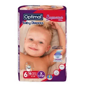 Optimal - Baby Diapers 6 X-Large 16Kg 