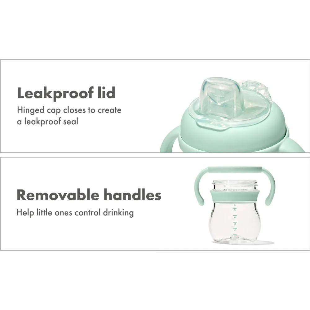 OXO Tot Transitions Soft Spout Sippy Cup With Removable Handles - Opal