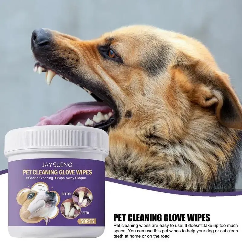 Pet Dental Wipes - Gentle Dental Care