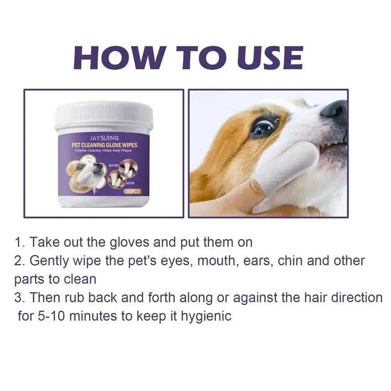 Pet Dental Wipes - Gentle Dental Care