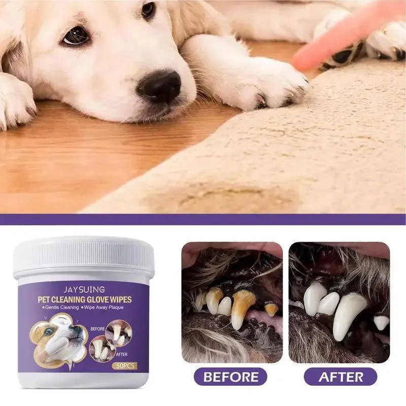 Pet Dental Wipes - Gentle Dental Care