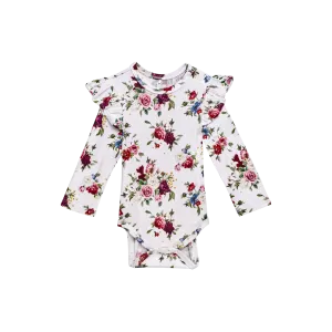 Posh Peanut Long Sleeve Ruffled Bodysuit | Philippa
