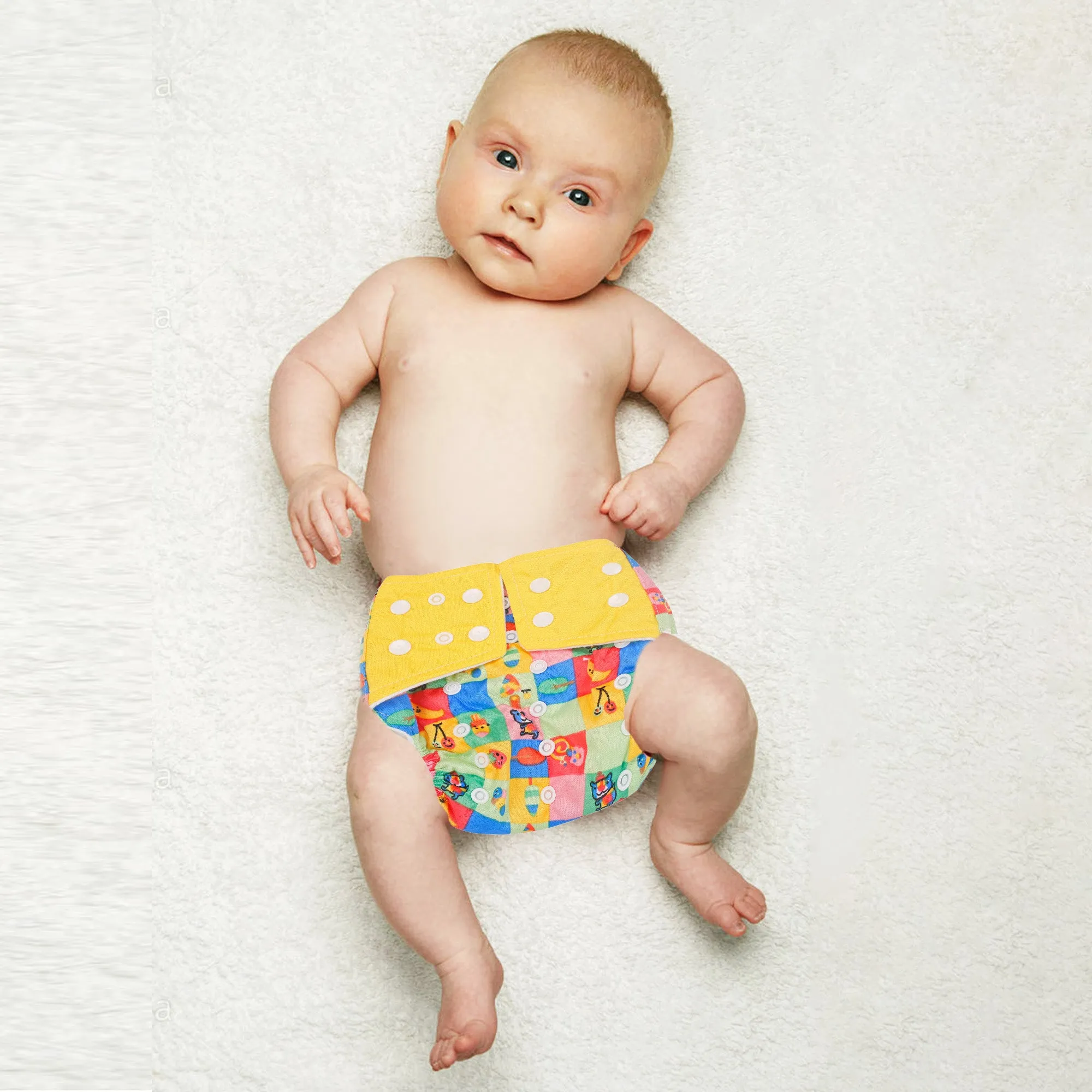 Printed Multicolour Reusable Diaper