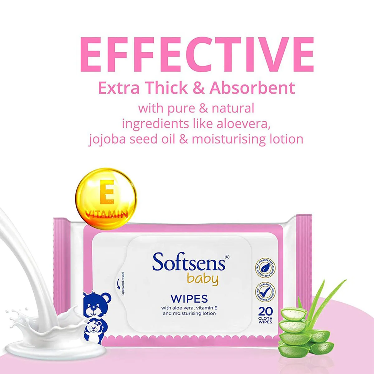 Skin Care Wet Wipes (20 Pcs) Pack of 9