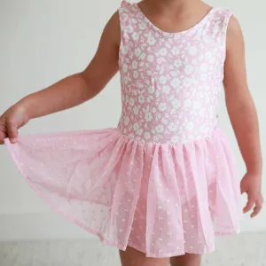 Sleeveless Swiss Dot Leotard | Tiny Blooms