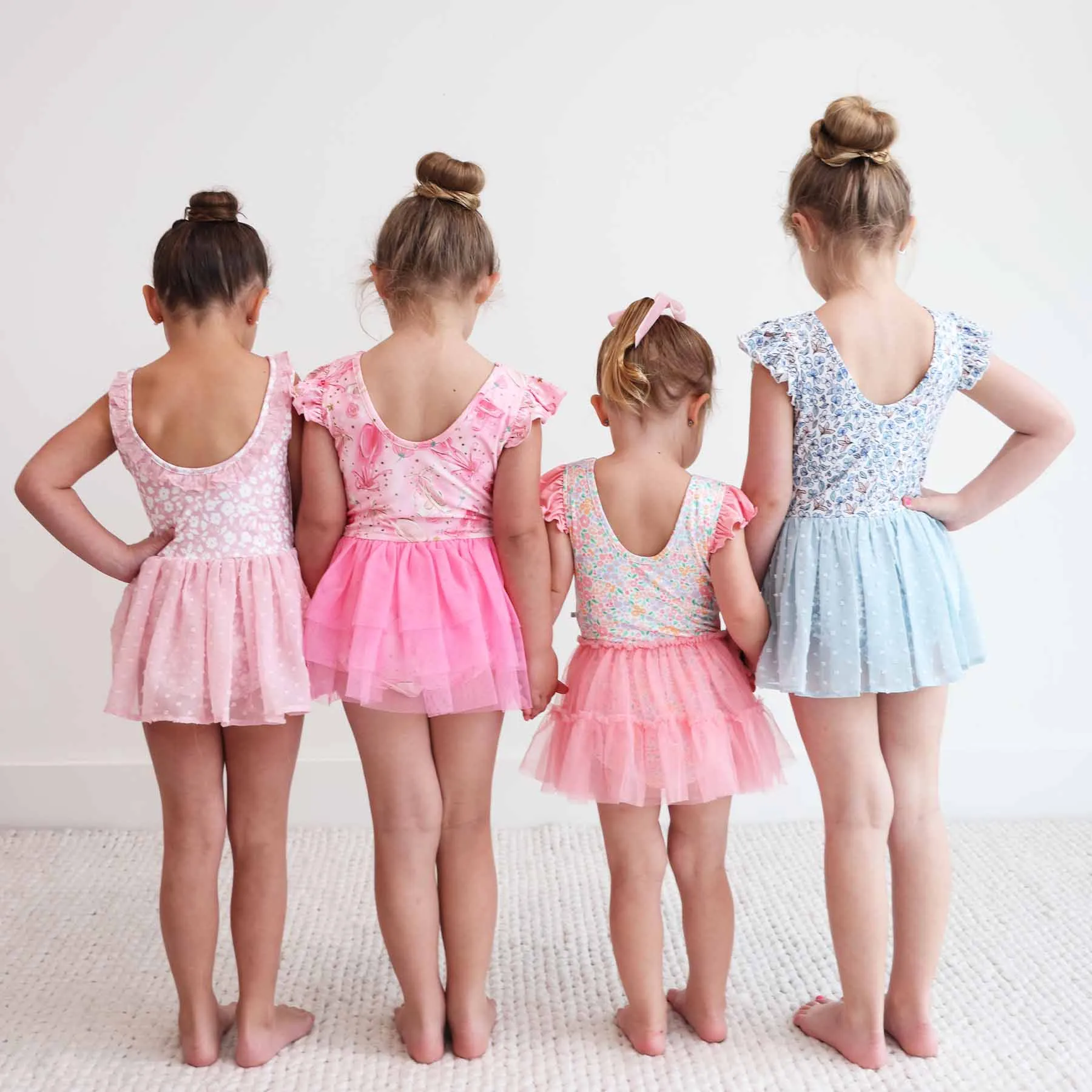 Sleeveless Swiss Dot Leotard | Tiny Blooms