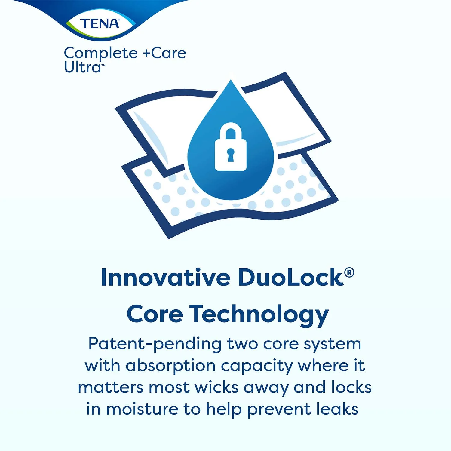 TENA Complete  Care Ultra Incontinence Brief 32"- 44", Moderate Absorbency, Unisex, Medium