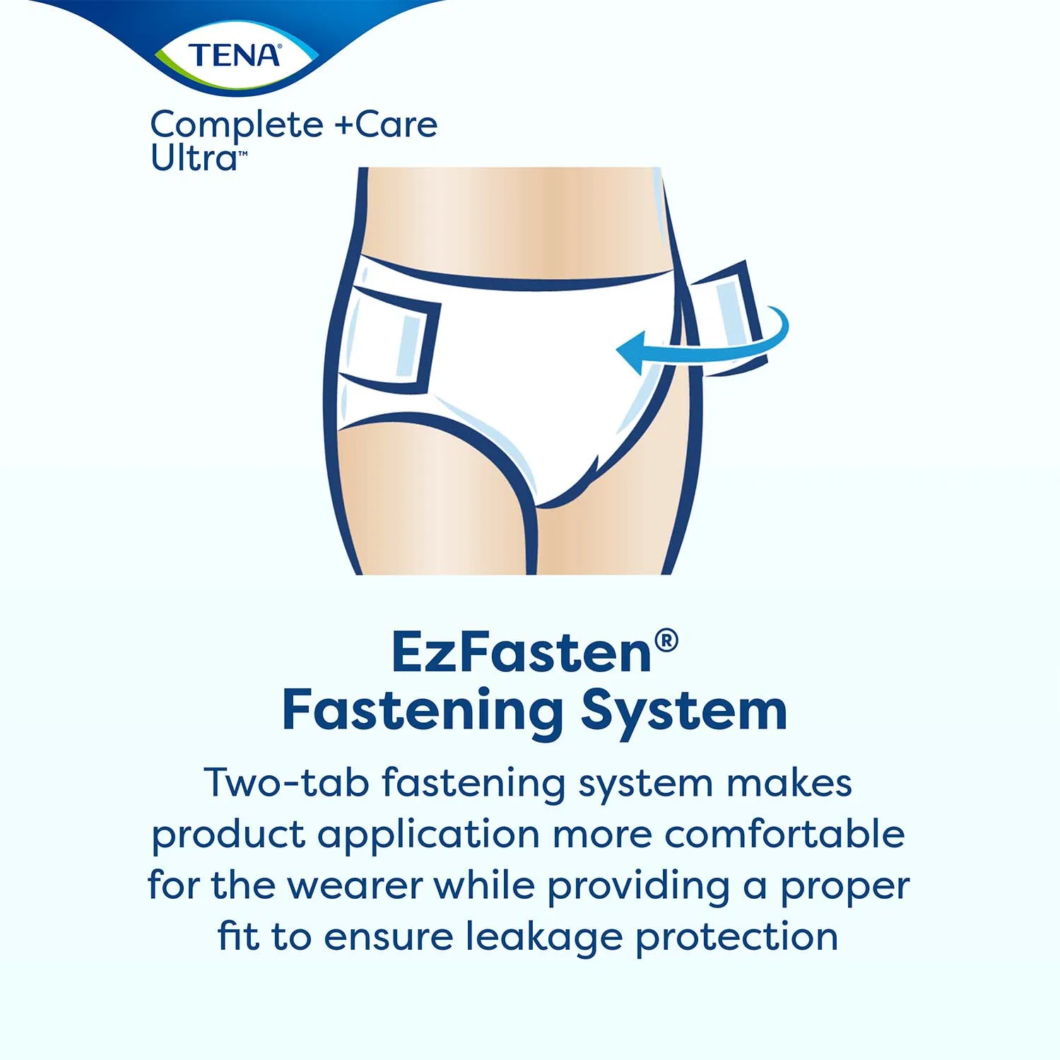 TENA Complete  Care Ultra Incontinence Brief 32"- 44", Moderate Absorbency, Unisex, Medium