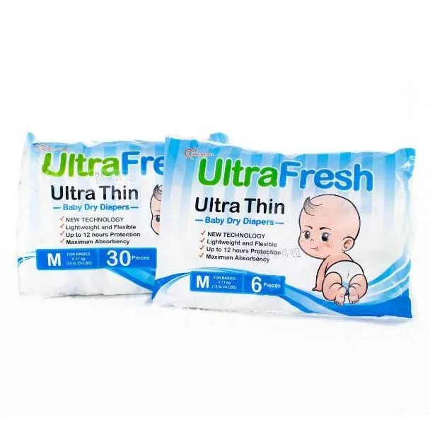 UltraFresh Ultra Thin Baby Dry Diapers - Medium
