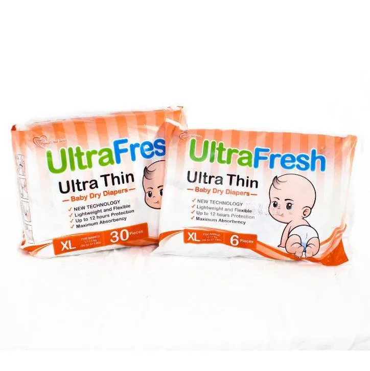 UltraFresh Ultra Thin Baby Dry Diapers - XL