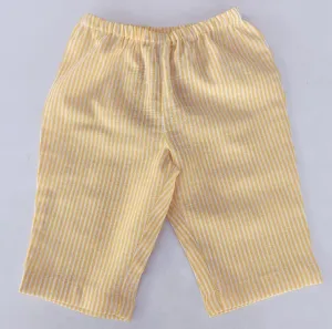 Unisex Yellow Stripes Print Pant