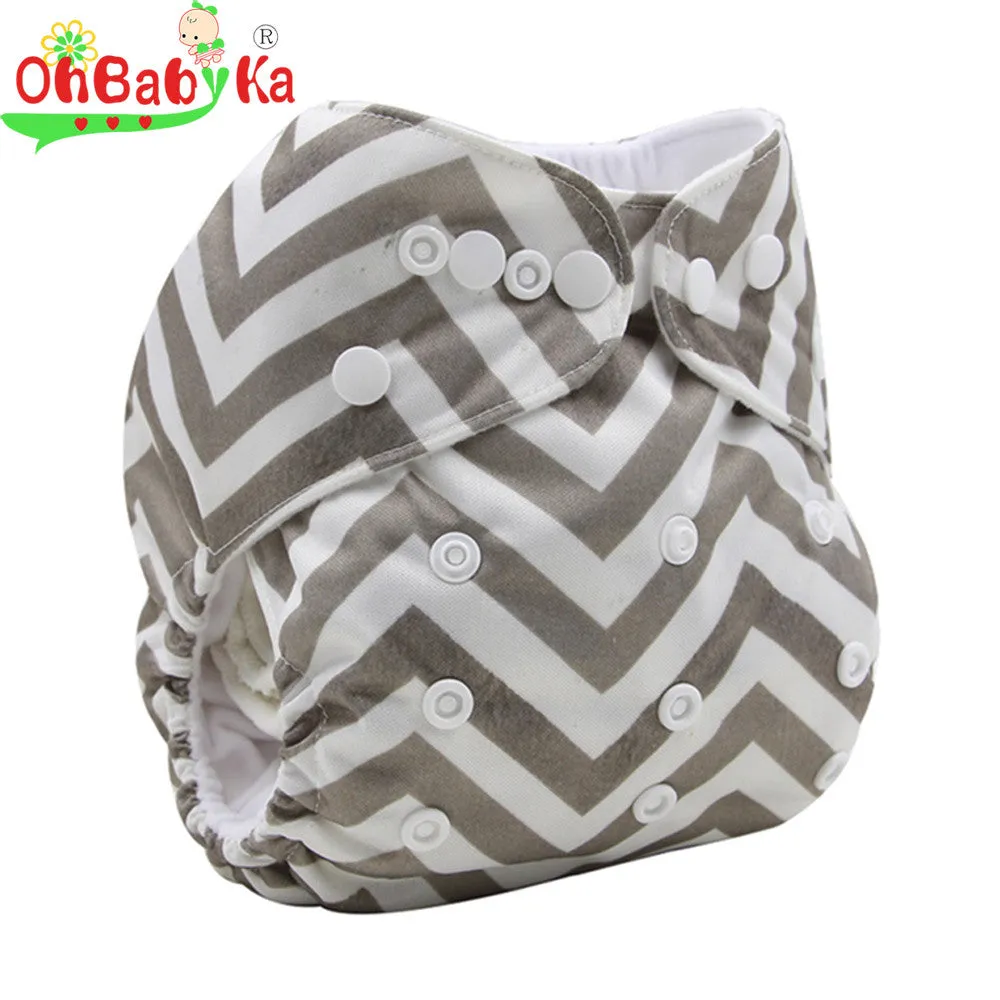 Washable Diapers Couches Lavables  2016 Baby Diaper Cover Wrap Cartoon Print Baby Nappy Changing Reusable Baby Cloth Diapers