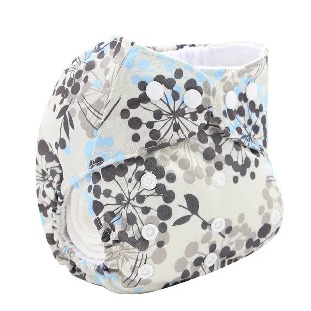 Washable Diapers Couches Lavables  2016 Baby Diaper Cover Wrap Cartoon Print Baby Nappy Changing Reusable Baby Cloth Diapers
