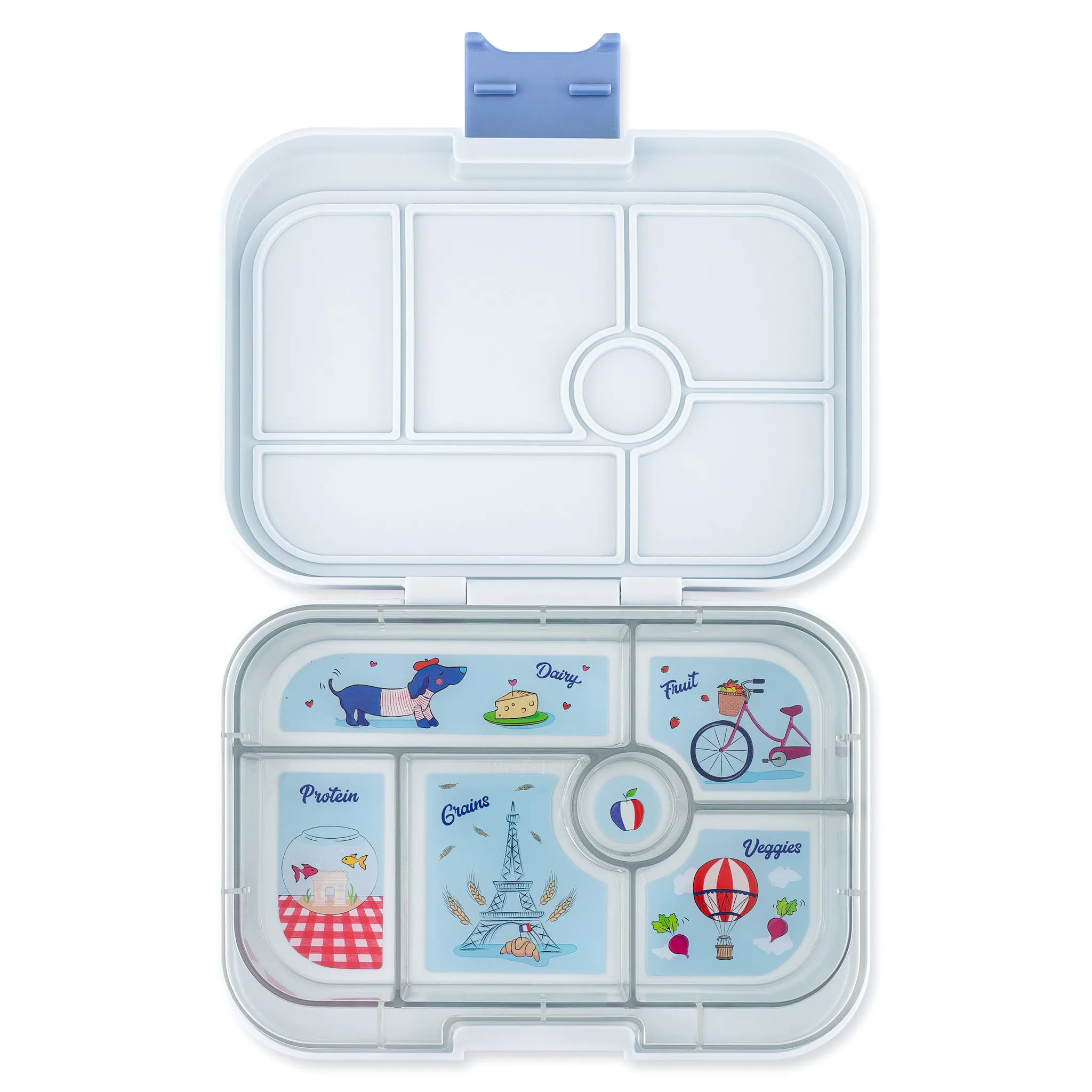 Yumbox Original 6 Lunch Box - Hazy Grey