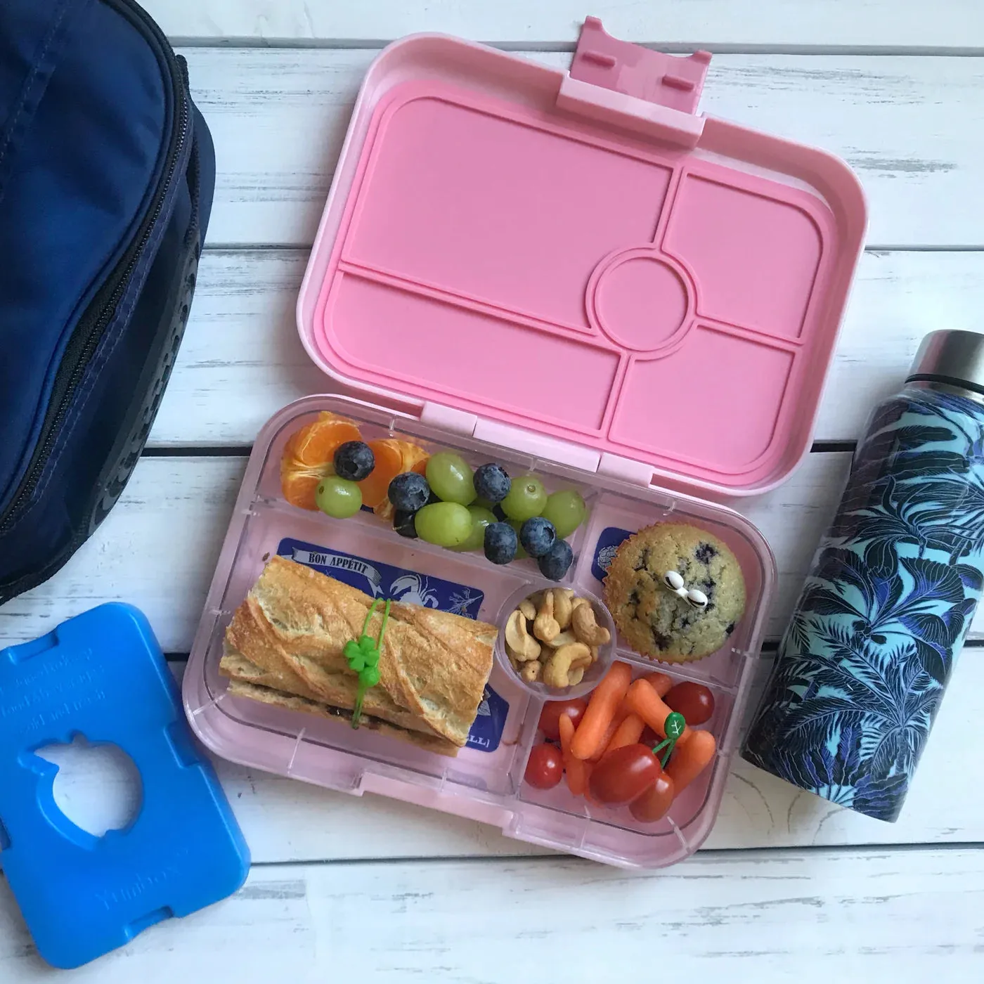 Yumbox Tapas Lunch Box 5 - Capri Pink - Bon Appetite