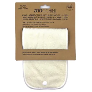 ZOOCCHINI - Reusable 4 Layer Pocket Cloth Diaper Inserts 2PC